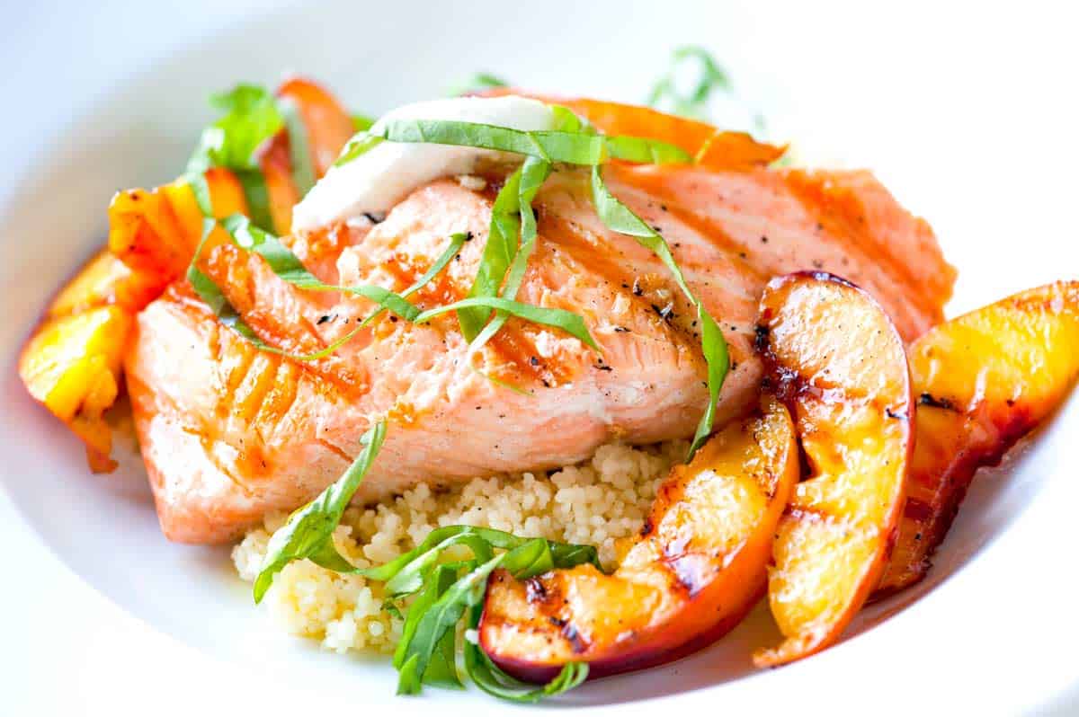 Easy Grilled Salmon with Nectarines Recipe
